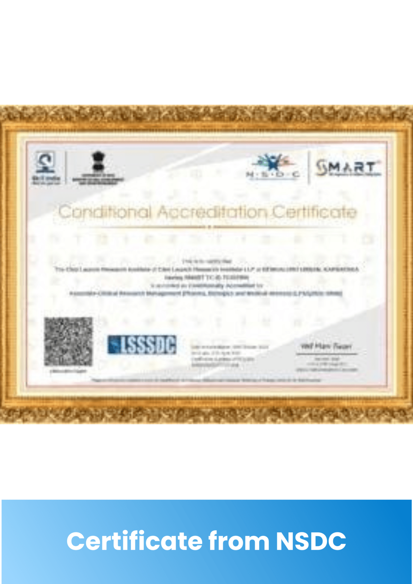 CONDITIONAL ACCREDITION CERTIFICATE