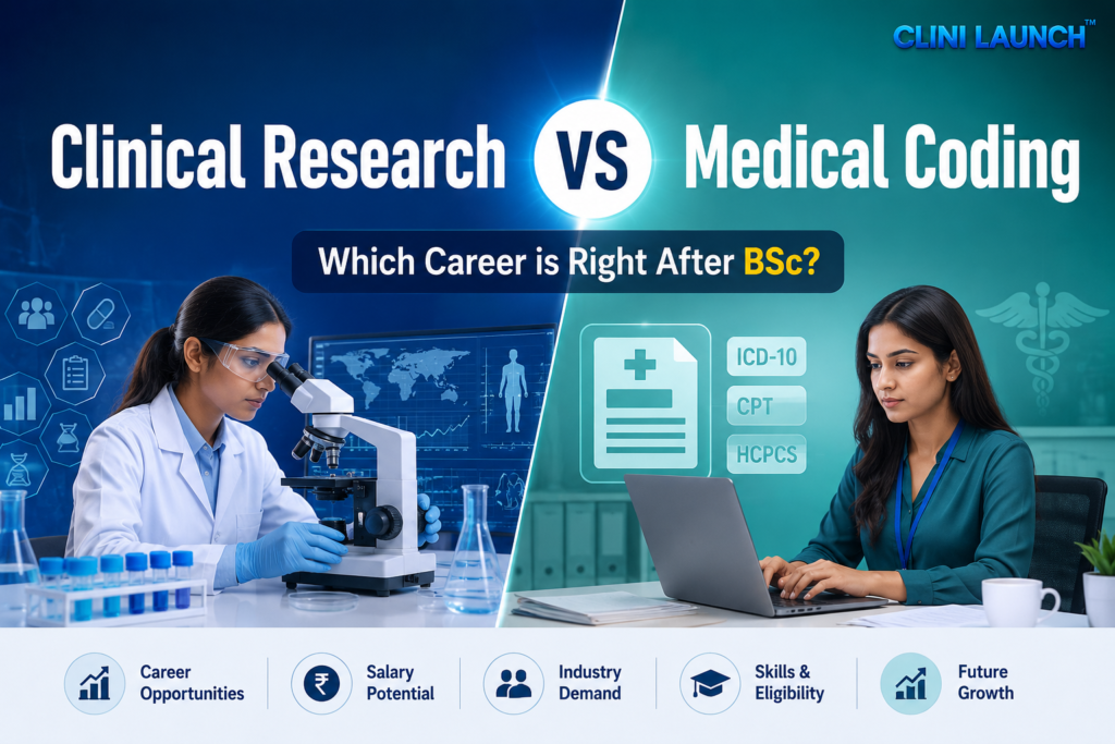 Clinical Research vs Medical Coding: Which Career is Better After BSc?